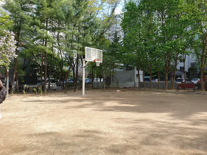 농구 골대가 있는 운동장