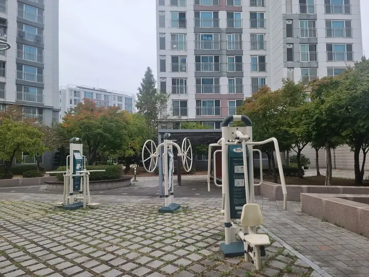 동 사이 야외 운동기구